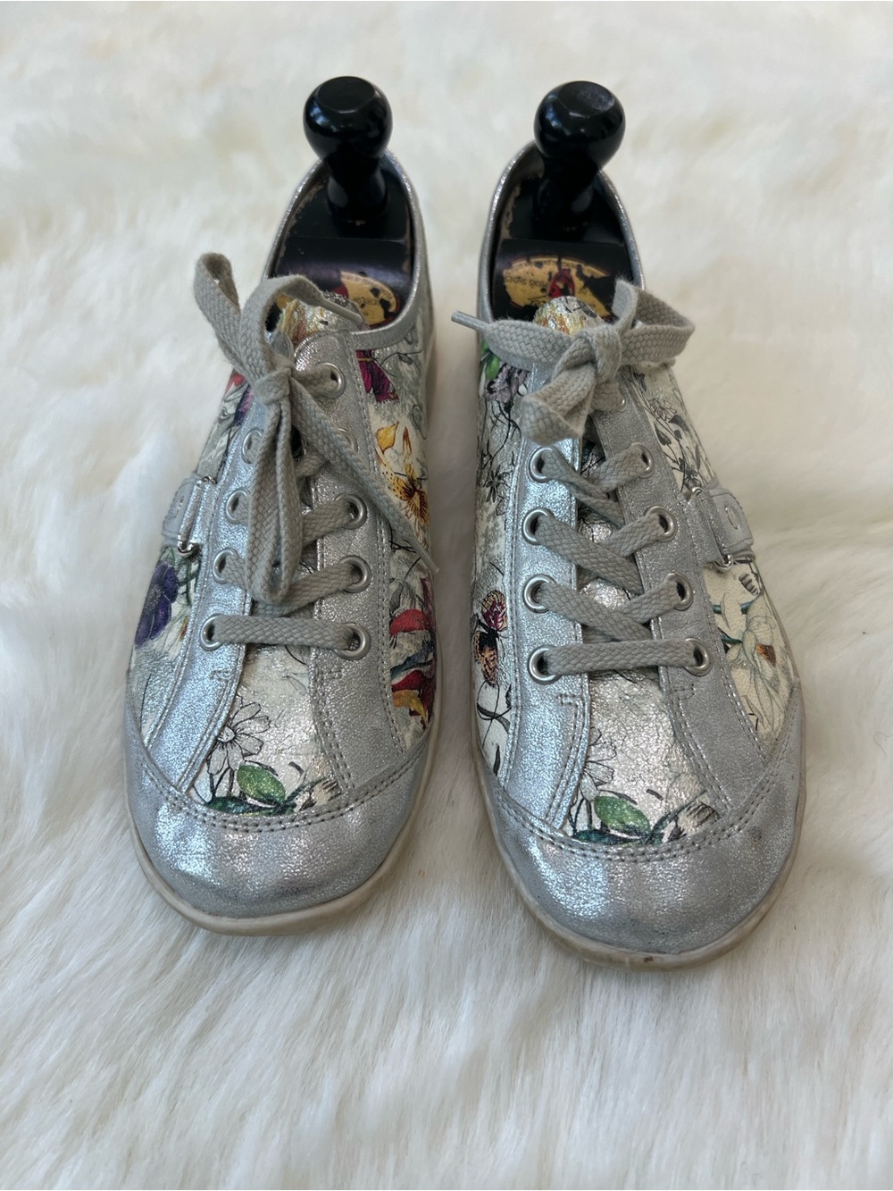 Remonte Floral Leather lace up shoes sneakers women Women 39 Retro look